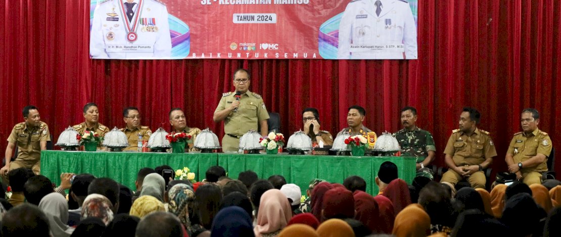 Danny Pomanto saat kunjungan silaturahmi ke Kecamatan Mariso.