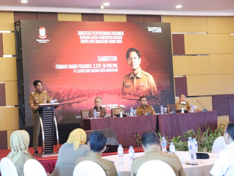 Firman Pagarra Harap Output RKPD 2025 Selaraskan Persepsi Wujudkan Visi Misi Makassar