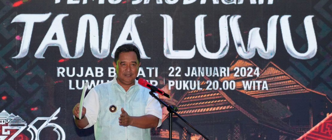 Pj Gubernur Sulsel Harap Saudagar Tana Luwu Pulang Kampung Berinvestasi