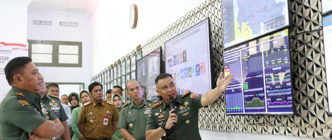 War Room Makodim 1408/Makassar Terkoneksi Pemkot, PJ Sekda : Bentuk Sinergitas Jelang Pemilu