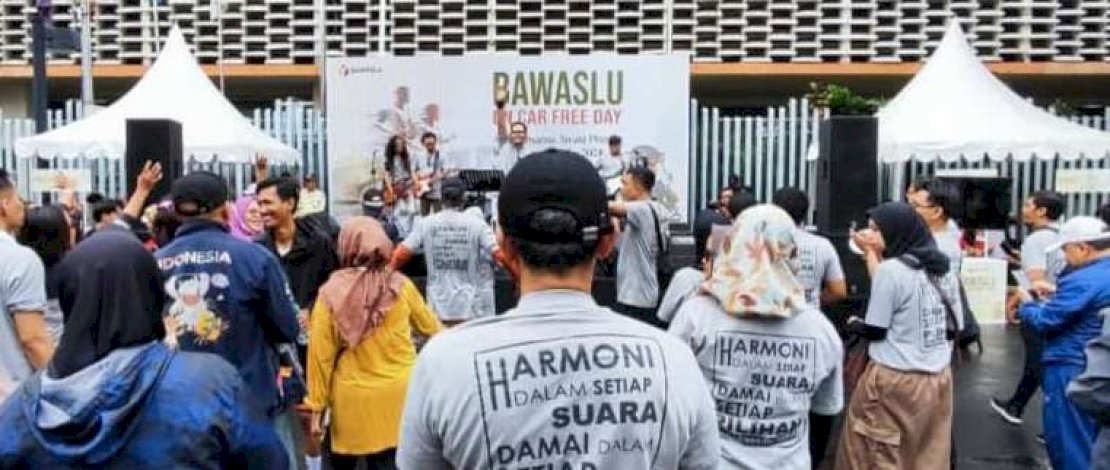 Bawaslu On Car Free Day, di Jakarta, Minggu, 28 Januari 2024. Bawaslu On Car Free Day, di Jakarta, Minggu, 28 Januari 2024.