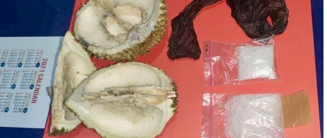 Licik! Pengedar Ini Sembunyikan 50 Gram Sabu di Dalam Durian