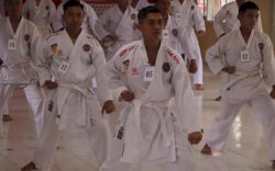 Inkanas Cabang Bone Gelar Ujian Kenaikan Sabuk di Mako Batalyon C Pelopor 