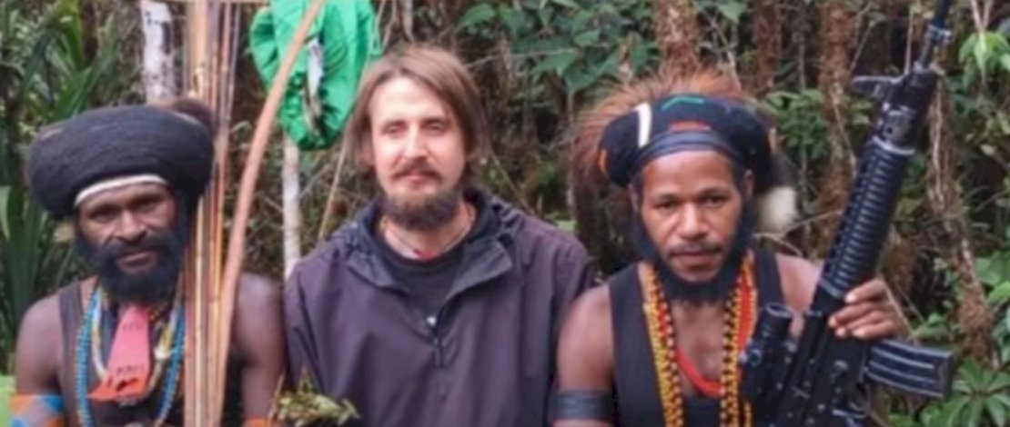 Tangkapan layar video pilot Susi air yang disandera KKB Papua Philips Marthen 