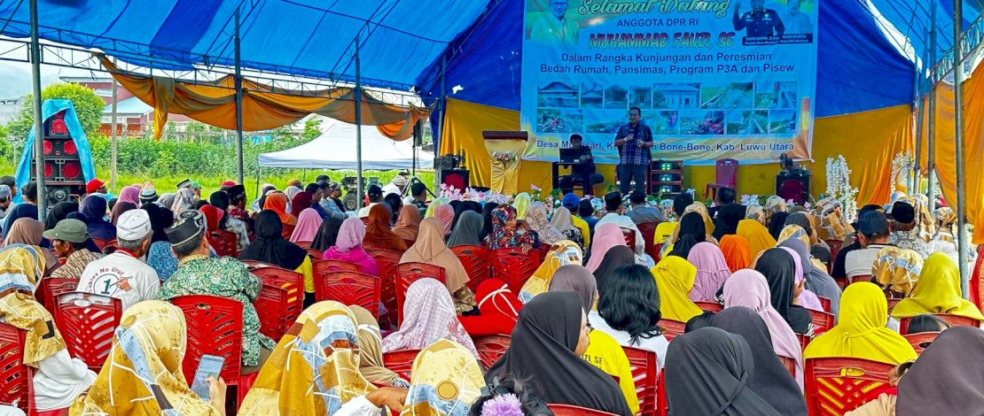 3.000 Rumah di Lutra Berhasil Dibedah Berkat Aspirasi Abang  Fauzi