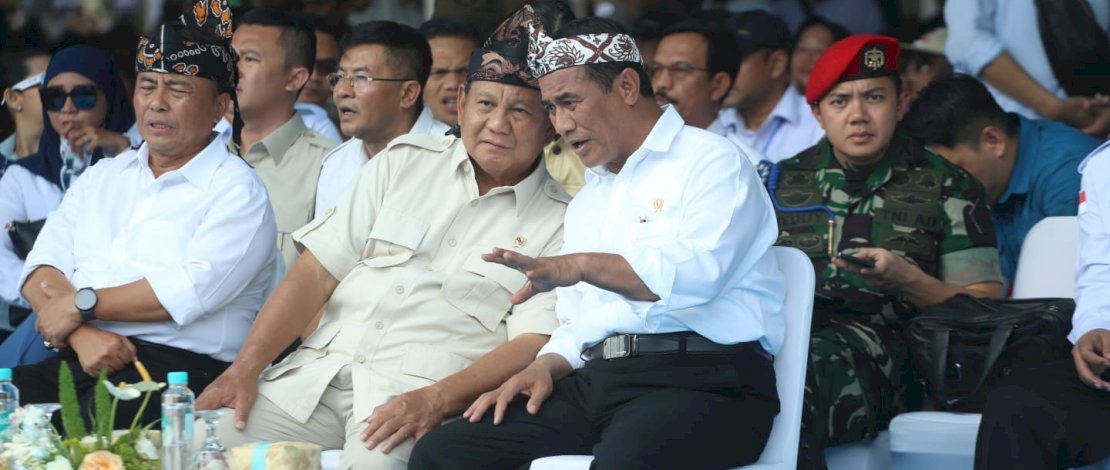 Presiden terpilih hasil Quick Count sementara, Prabowo Subianto menilai Menteri Pertanian Andi Amran Sulaiman masuk sebagai kriteria menteri pada kabinet pemerintahannya.
