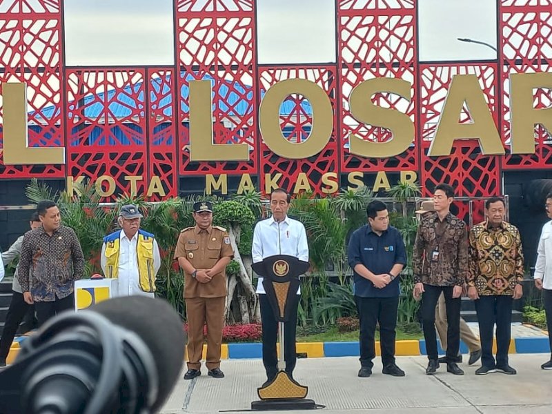 Jokowi Resmikan IPAL Losari, Proyek Rp1,2 Triliun untuk Lindungi  Makassar