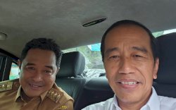 Semobil dengan Presiden Jokowi, Pj Gubernur Bahtiar Laporkan Perkembangan Sulsel 