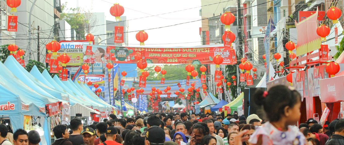 Festival Jappa Jokka Cap Go Meh di Makassar Memukau: Barongsai Bergoyang, Angpao Berhamburan, dan Kuliner Meriah