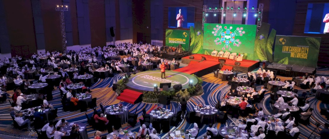 Suasana Rakorsus Pemkot Makassar 2024, Senin, 26 Februari 2024.