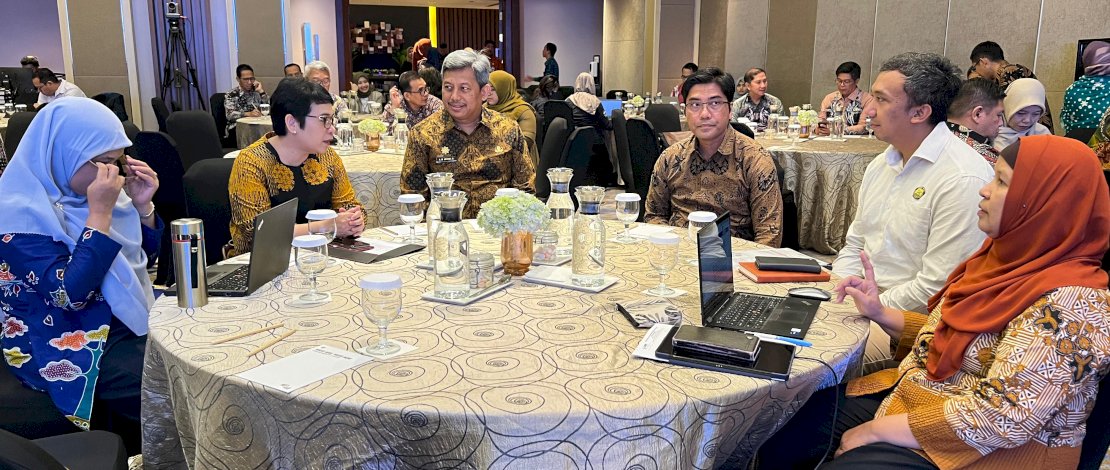 Peluncuran Piloting dan Business Matching Pengadaan Pemerintah yang berkelanjutan, di Hotel Pullman Jakarta, Kamis, 29 Februari 2024.