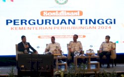 Kemenhub Sosialisasi Terpadu Perguruan Tinggi di Makassar 
