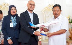 Pj Gubernur Sulsel Minta Garuda Indonesia Tambah Rute Penerbangan Domestik dan Internasional