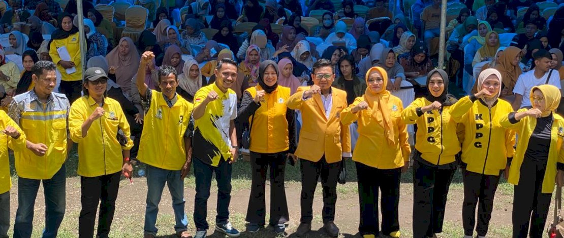 Ketua DPD II Golkar Bantaeng, Liestiaty Fachruddin berhasil membawa Golkar Bantaeng meraih empat kursi di Pemilihan Legislatif (Pileg) 2024 ini.