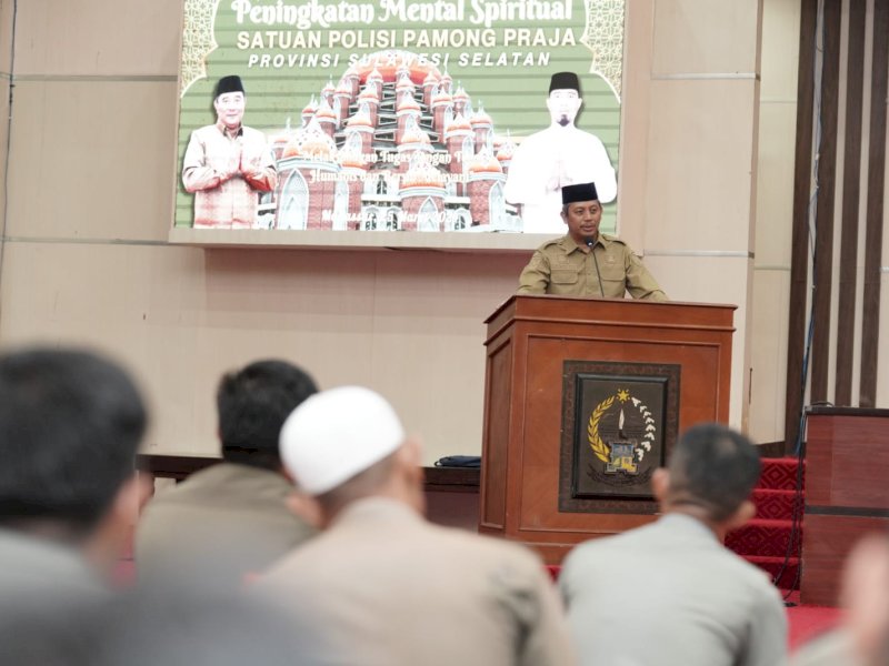 Pj Sekda Beri Motivasi kepada 500 Aparat Satpol PP dalam Peningkatan Mental Spiritual