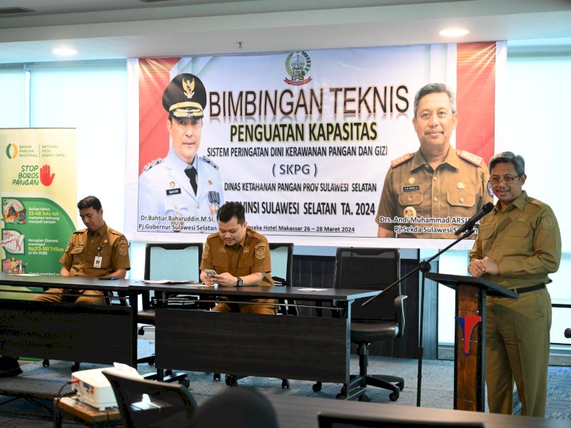 Dinas Ketahanan Pangan Sulsel Gelar Bimtek Penguatan Kapasitas Sistem Peringatan Dini Kewaspadaan Pangan dan Gizi