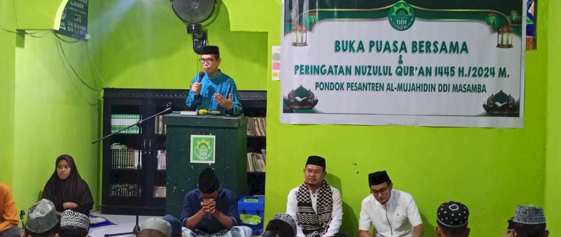 Pondok Pesantren (Ponpes) Al Mujahidin DDI-Masamba, Luwu Utara, menggelar kegiatan Buka Puasa Bersama, Rabu, 27 Maret 2024, di Masjid Ponpes Al Mujahidin DDI-Masamba. Pondok Pesantren (Ponpes) Al Mujahidin DDI-Masamba, Luwu Utara, menggelar kegiatan Buka Puasa Bersama, Rabu, 27 Maret 2024, di Masjid Ponpes Al Mujahidin DDI-Masamba.