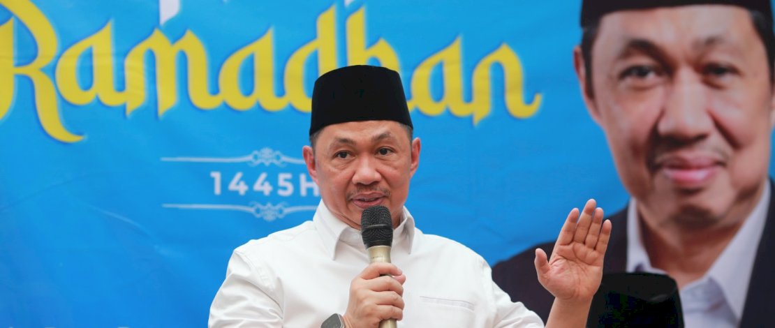 Ketua umum Partai Gelora, Anis Matta dalam acara buka puasa dengan pengurus Dewan Pimpinan Nasional (DPN) Partai Gelora di Jakarta, Rabu(27/3/2024) petang.
 
