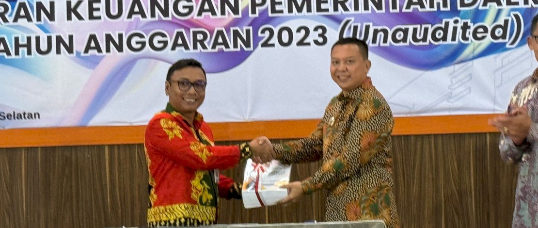 Bupati Basli Ali Serahkan Lkpd Tahun Anggaran 2023 Ke Bpk