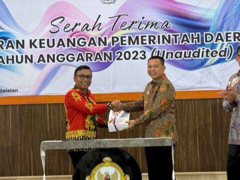 Bupati Basli Ali Serahkan LKPD Tahun Anggaran 2023 ke BPK