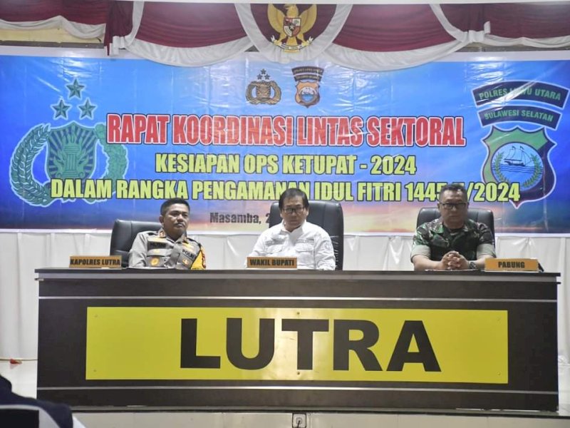 Pemda Lutra Siap Sukseskan Pelaksanaan Operasi Ketupat Jelang Idulfitri