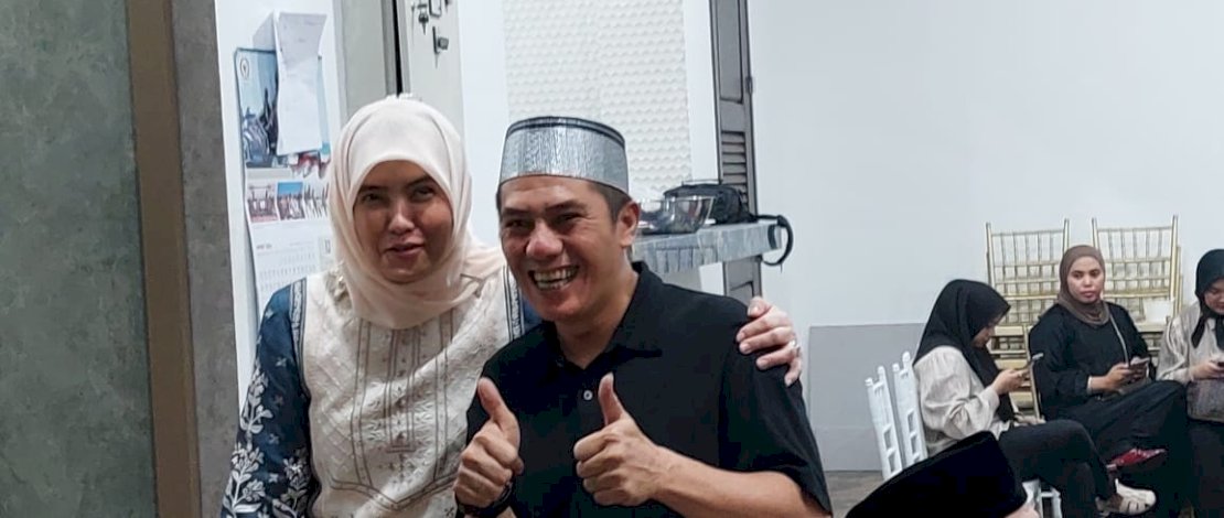 Ketua Lembaga Pemenangan Pemilu (LPP) PKB Sulsel yang juga Caleg DPR RI terpilih, Syamsu Rizal MI atau Deng Ical menghadiri undangan buka puasa keluarga besar Ilham Arief Sirajuddin (IAS).