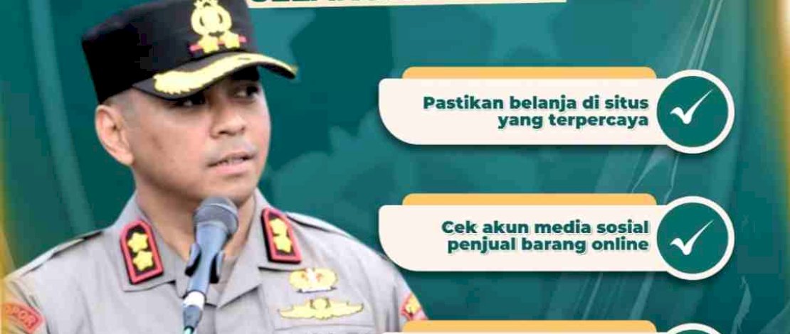 Kapolres Bone, AKBP Arief Doddy Suryawan berbagi tips supaya terhindar penipuan belanja online.