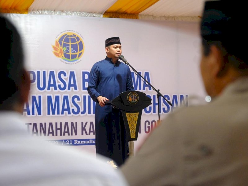 Bupati Adnan Resmikan Masjid Nur Ichsan Kantor BPN Gowa 