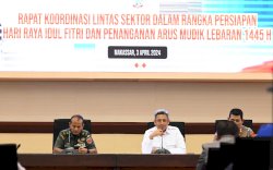 Pastikan Pelaksanaan Idulfitri Jauh Lebih Baik, Pj Sekda Sulsel Pimpin Rakor Lintas Sektor