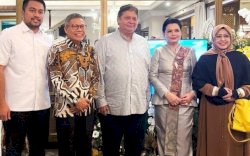 Airlangga Hartarto Motivasi Taufan Pawe untuk Menangkan Pilkada di Sulsel