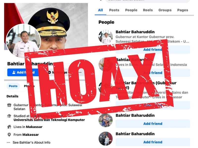 Hati-hati Penipuan, Pj Gubernur Bahtiar Tidak Miliki Akun Sosial Media