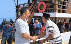 Masih Dalam Suasana Idulfitri, Bupati Basli Ali Kunjungi Kecamatan Kepulauan 