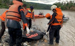 Tim SAR Gabungan Temukan Warga Desa Bara'e Soppeng yang Hanyut di Sungai Walannae