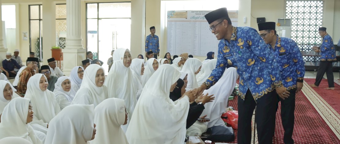 Bimbingan manasik haji dibuka langsung oleh Pj Bupati Takalar, Setiawan Aswad, di Masjid Agung Takalar.