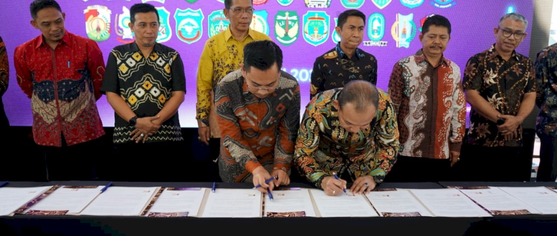 Penandatanganan kerjasama tentang Optimalisasi Pemungutan Opsen Pajak dan Pajak Daerah yang terselenggara pada 17 – 21 April 2024. Penandatanganan kerjasama tentang Optimalisasi Pemungutan Opsen Pajak dan Pajak Daerah yang terselenggara pada 17 – 21 April 2024.