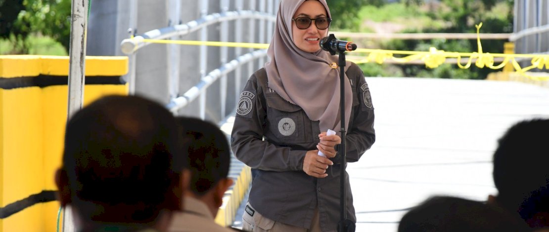 Pembangunan Rampung, Bupati Lutra Resmikan Jembatan Sungai Baleno