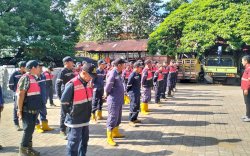 Tim Satgas BJJ Dinas PU Makassar Perkuat Keamanan Petugas dengan Apel Pagi