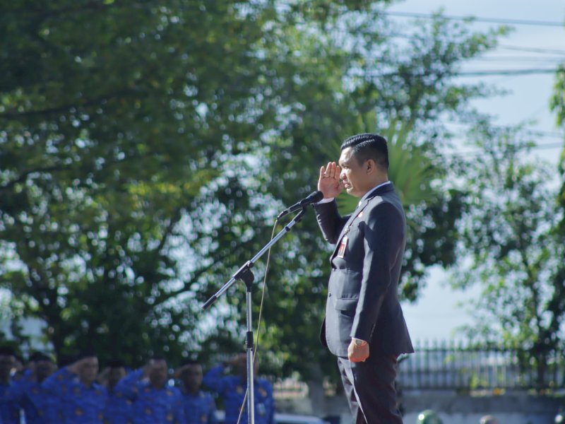 Sekda Takalar Irup pada Upacara Peringatan Hari Otonomi Daerah ke-XXVIII
