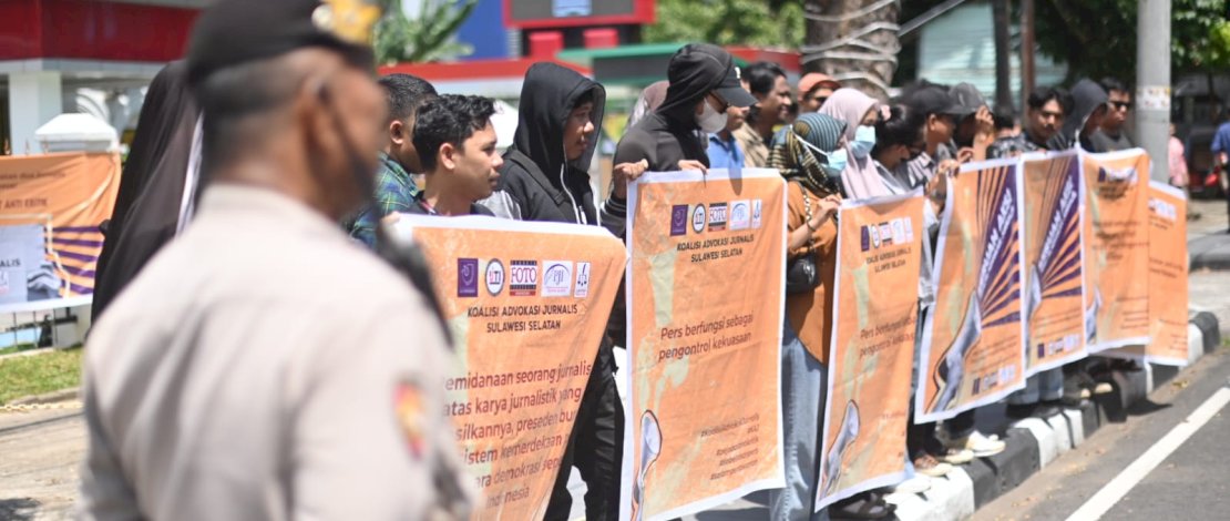 Jurnalis Sulsel Bersatu: Aksi Damai Hadapi Ancaman Gugatan Terhadap Karya Jurnalistik