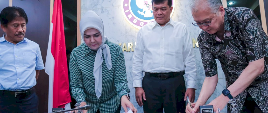 Kepala Badan Karantina Indonesia, Sahat M Panggabean, pada Penandatanganan Perjanjian Kerja Sama Pembangunan Fasilitas Karantina Tumbuhan di Jakarta, Kamis, 25 April 2024. Kepala Badan Karantina Indonesia, Sahat M Panggabean, pada Penandatanganan Perjanjian Kerja Sama Pembangunan Fasilitas Karantina Tumbuhan di Jakarta, Kamis, 25 April 2024.
