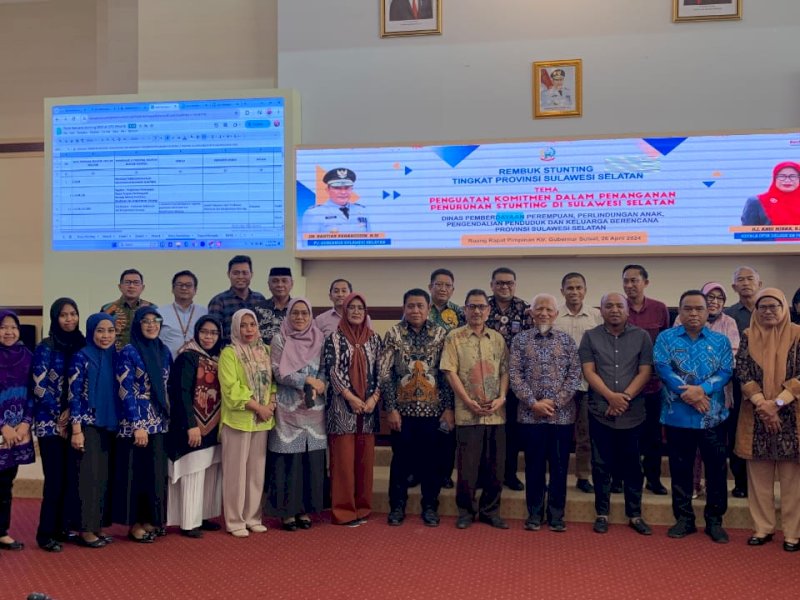 Libatkan Forkopimda Hingga Dunia Usaha,  TPPS Sulsel Gelar Rembuk Stunting 