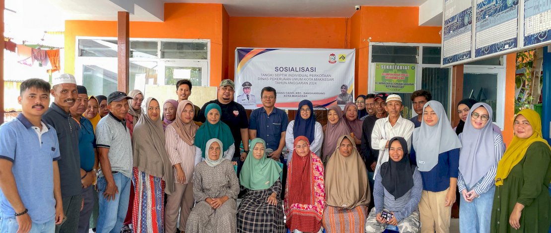 Dinas PU Makassar Sosialisasikan Tangki Septik di Kecamatan Sangkarrang