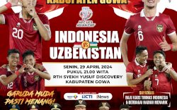 Dukung Timnas Indonesia, Pemkab Gowa Gelar Nobar Semifinal Asian Cup U-23 