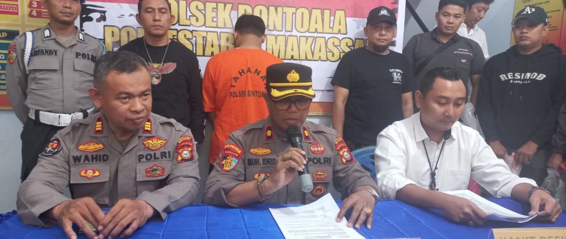 Polsek Bontoala mengamankan pelaku pembakaran rumah di Jalan Satangnga Lr 131 Nomor 10, inisial SA (26).