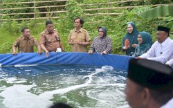 Tebar Benih Udang Vaname di Tanjung Merdeka, Indira Yusuf Ismail Dorong Pemberdayaan Ekonomi Keluarga