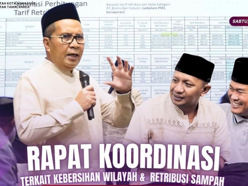 Dipimpin Walikota, Camat Tamalanrea Hadiri Rakor Kebersihan Wilayah dan Penjemputan Sampah