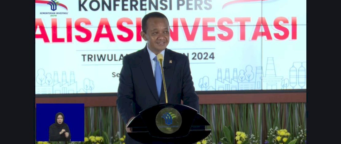 Menteri Investasi/Kepala BKPM Bahlil Lahadalia dalam keterangannya, Selasa, 30 April 2024. Menteri Investasi/Kepala BKPM Bahlil Lahadalia dalam keterangannya, Selasa, 30 April 2024.