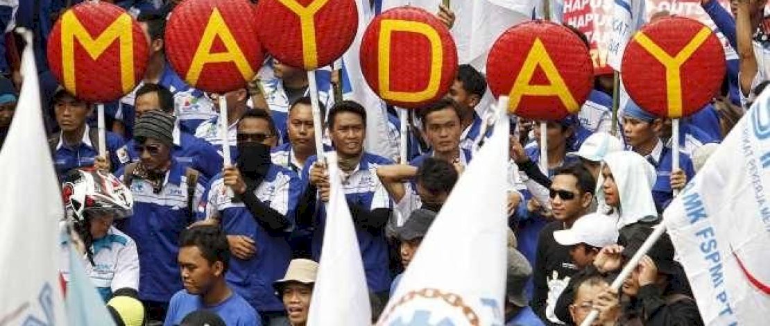 Ribuan Buruh Bersiap Berunjuk Rasa di Makassar Hari ini pada Peringatan May Day 2024