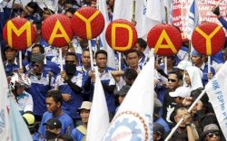 Ribuan Buruh Bersiap Berunjuk Rasa di Makassar Hari ini pada Peringatan May Day 2024