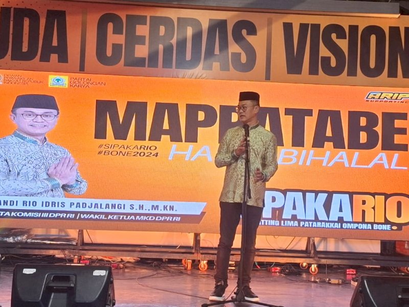 Mantap Bertarung di Pilkada Bone, Andi Rio Idris Padjalangi Mappatabe ke Masyarakat